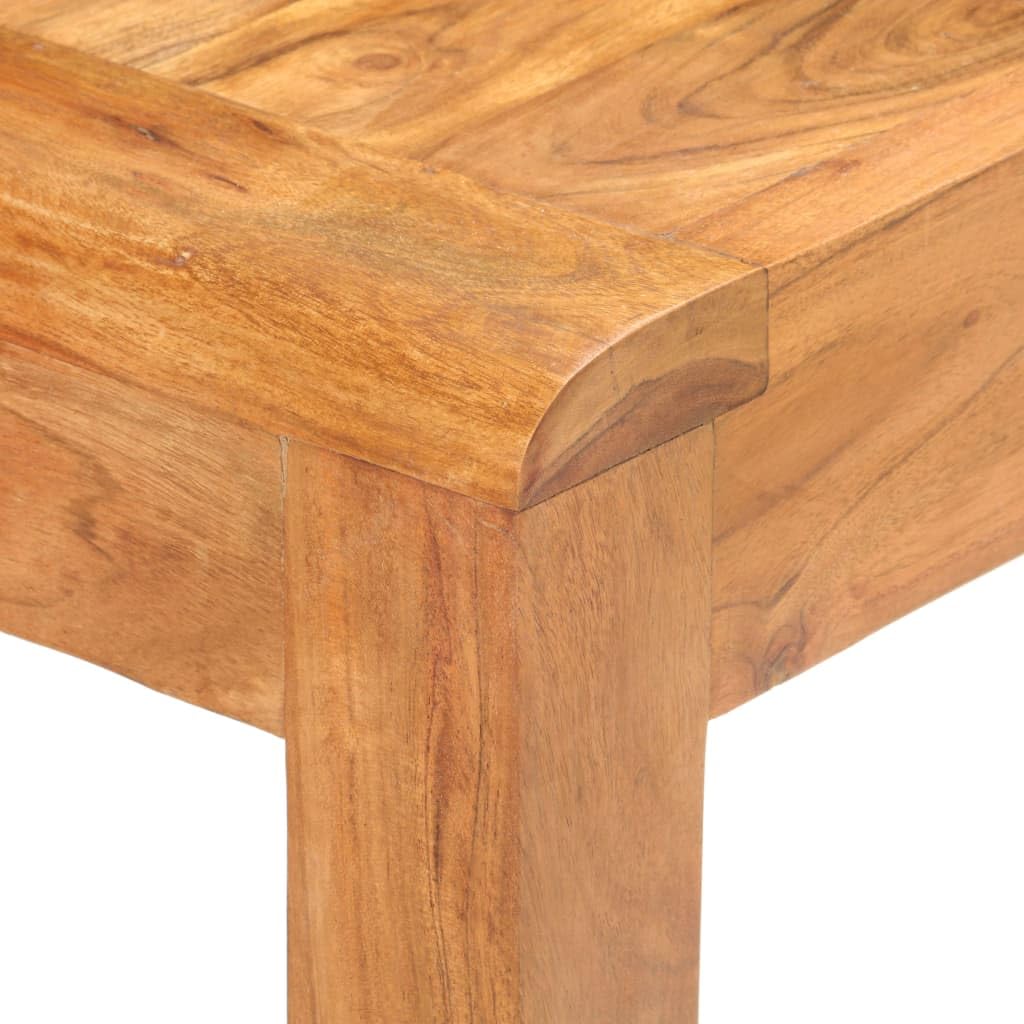 Tavolo consolle 110 x 40 x 76 cm in legno di acacia massiccio | Finitura Miele, Rustico, Grano unico, Robusto, Per Soggiorno O Introduzione