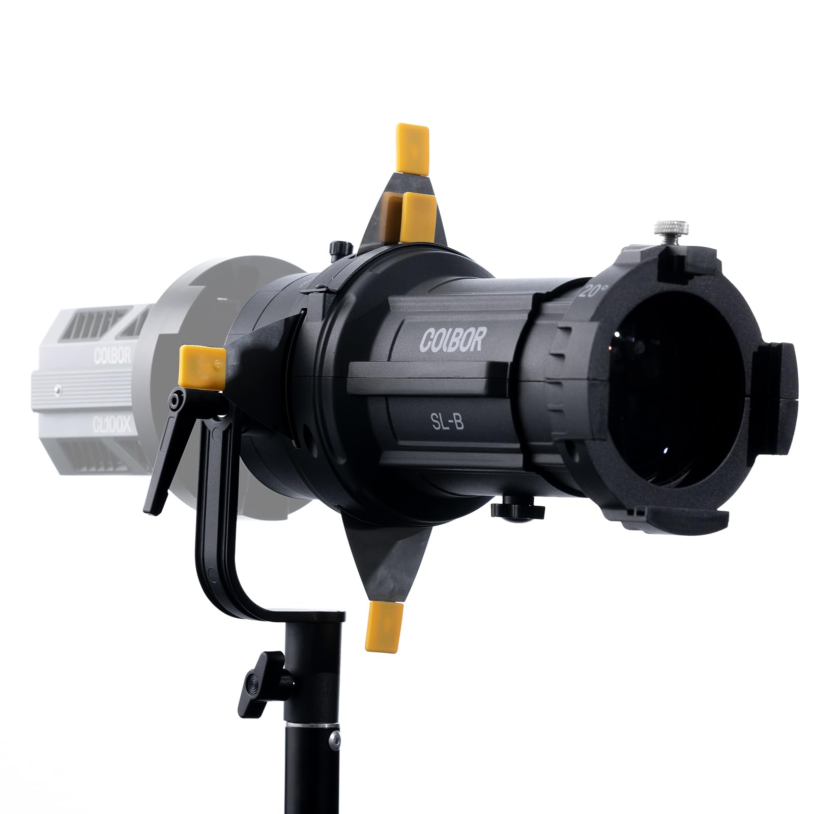 COLBOR - SL20-B Bowens-Mount-Strahler - Kompatibel mit der COLBOR CL60/CL100X-Serie - Gehäuse aus Aluminiumlegierung für Haltbarkeit und Langlebigkeit
