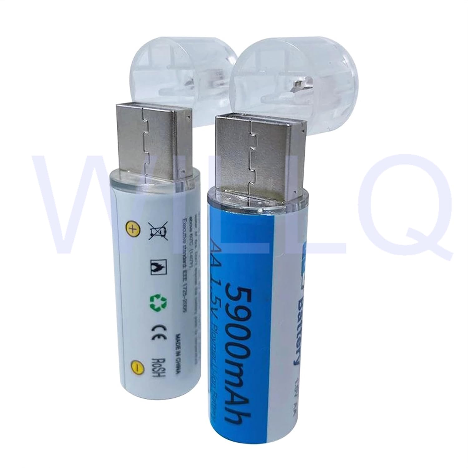 USB-wiederaufladbare AA-Batterien, 1,5 V, Doppel-A-Lithiumbatterien, 1,5 V, 5900 mAh, AA-Li-Ionen-Batterie mit USB-Stecker, 4er-Pack/8er-Pack