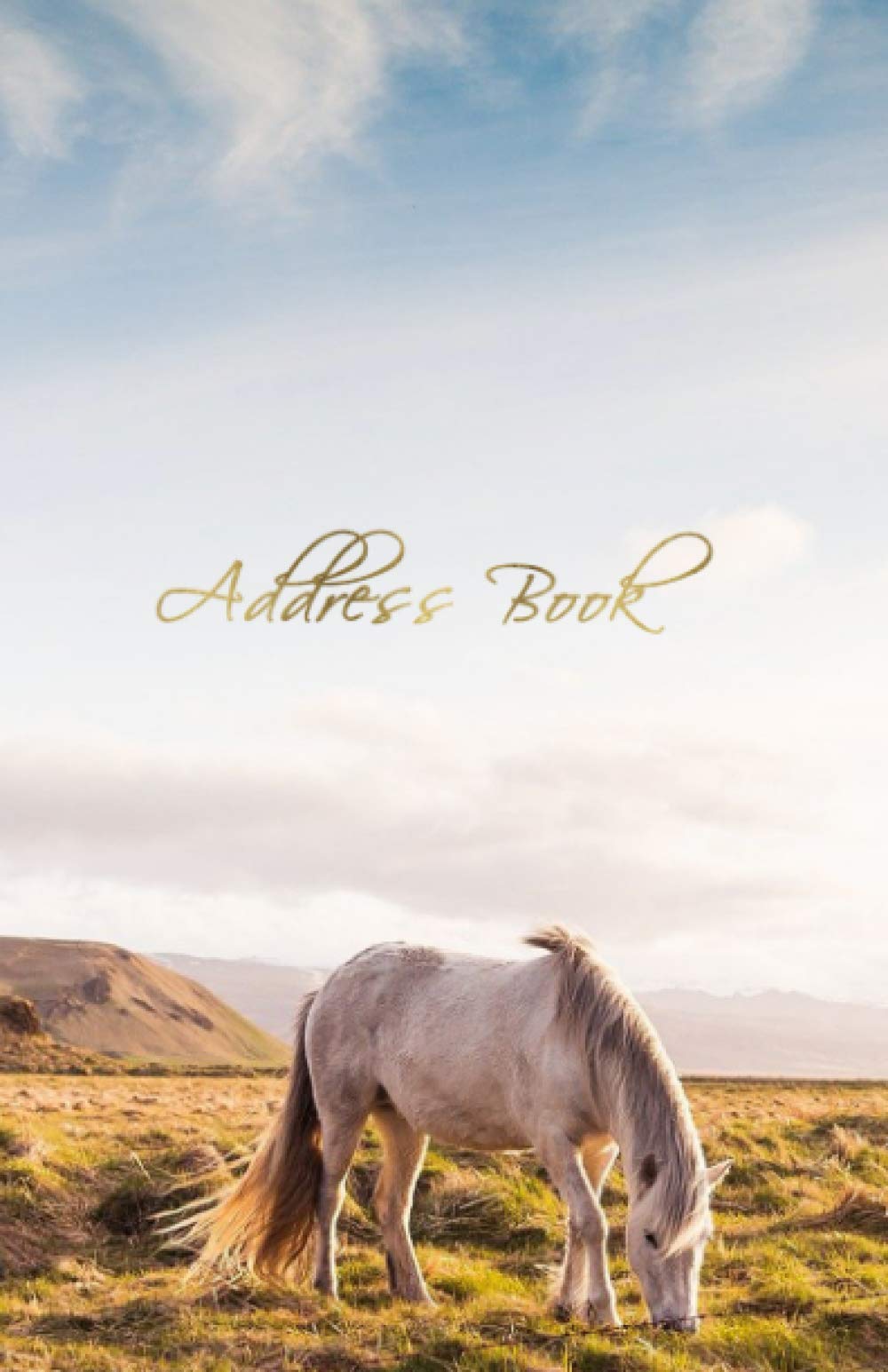 Address Book: Horse Design, Record Birthday, Phone Number, Address, Email & Important Notes, A-Z Alphabetical Tabs