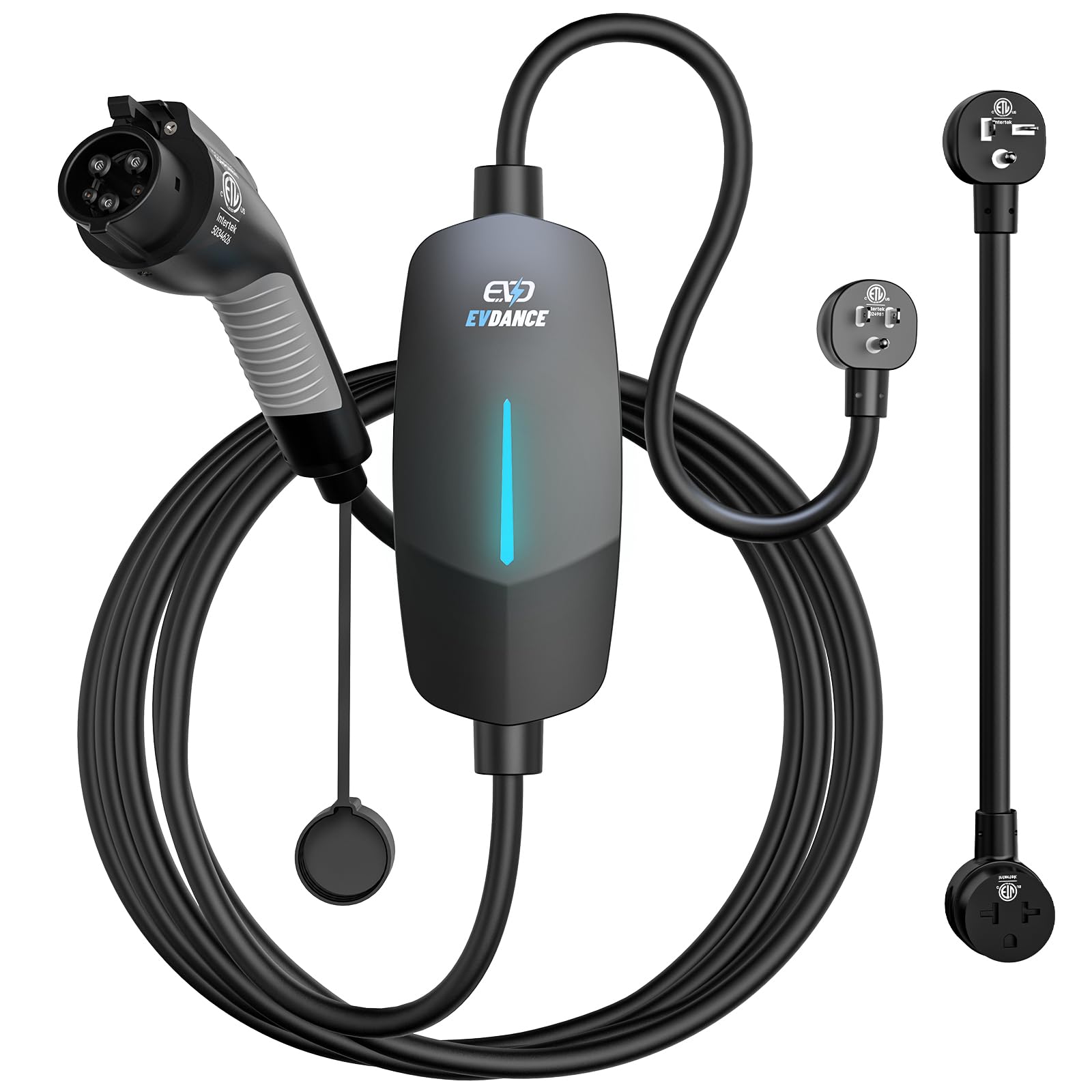 Amazon | EVDANCE レベル1&2 EV充電器、25フィートケーブル付き電気