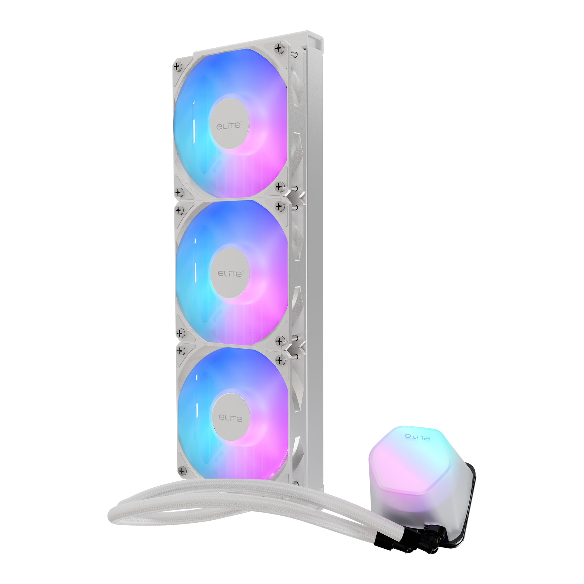 Amazon.com: Design by Cooler Master 360 Elite Liquid White