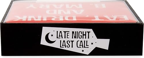 Miniatura 5 de Pavilion Gift Company Bloody Mary Sentiment - Juego de posavasos de 4 pulgadas (4 piezas) con caja, cuadrado de 4 pulgadas, multicolor