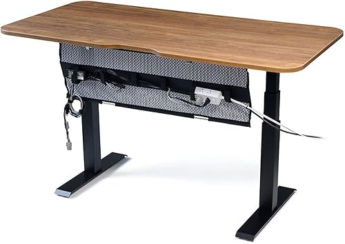 Miniatura 3 de PERFECT POSTURE Organizador de cables de malla, organización de cables debajo del escritorio con correas ajustables, malla flexible, diseño de fácil