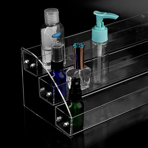 Miniatura 8 de Organizador de pintura acrílica de 3 capas, perfecto para manualidades, soporte de pintura para pasatiempos, estante de almacenamiento para botellas