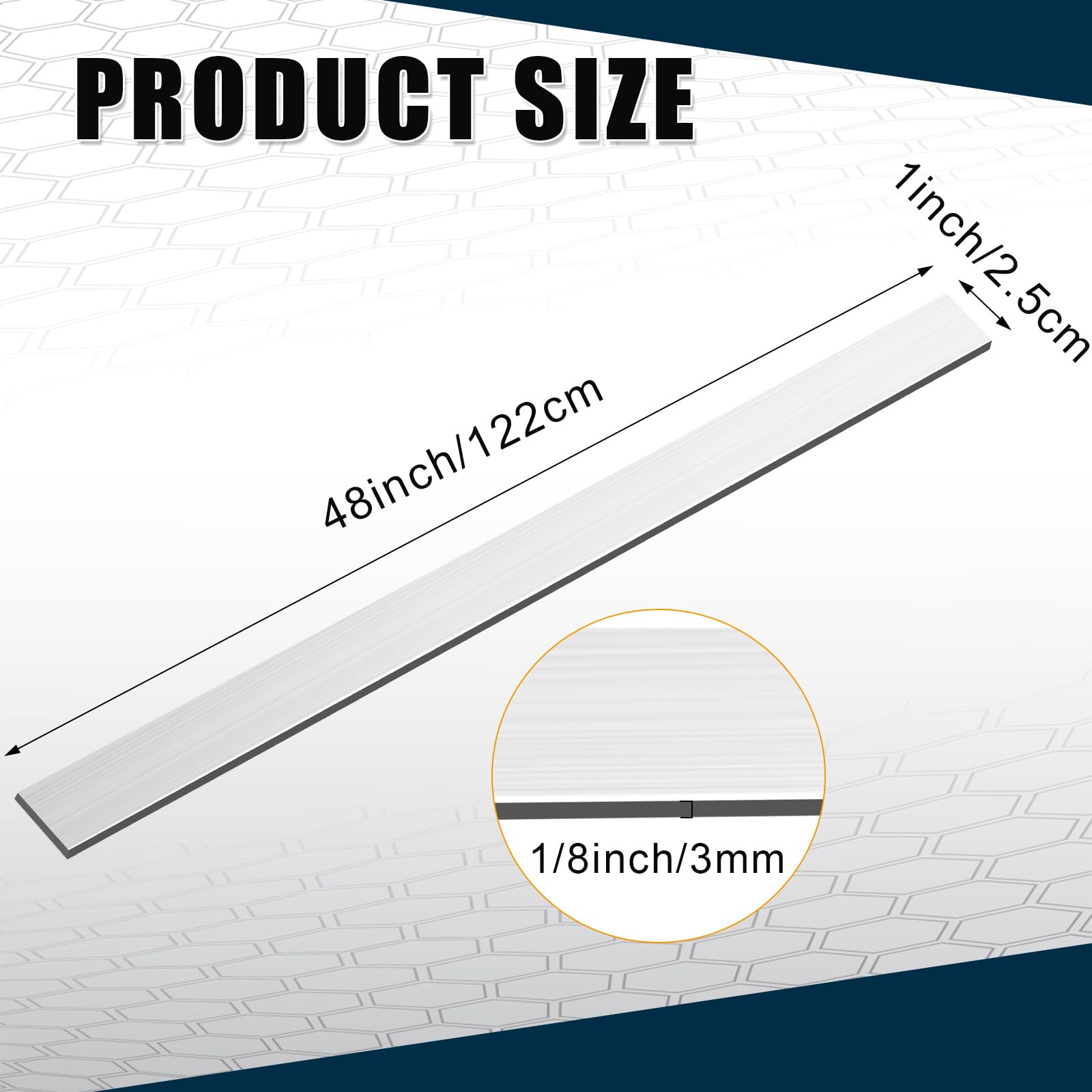 6061 Aluminum Flat Bars - 2 Pack -2
