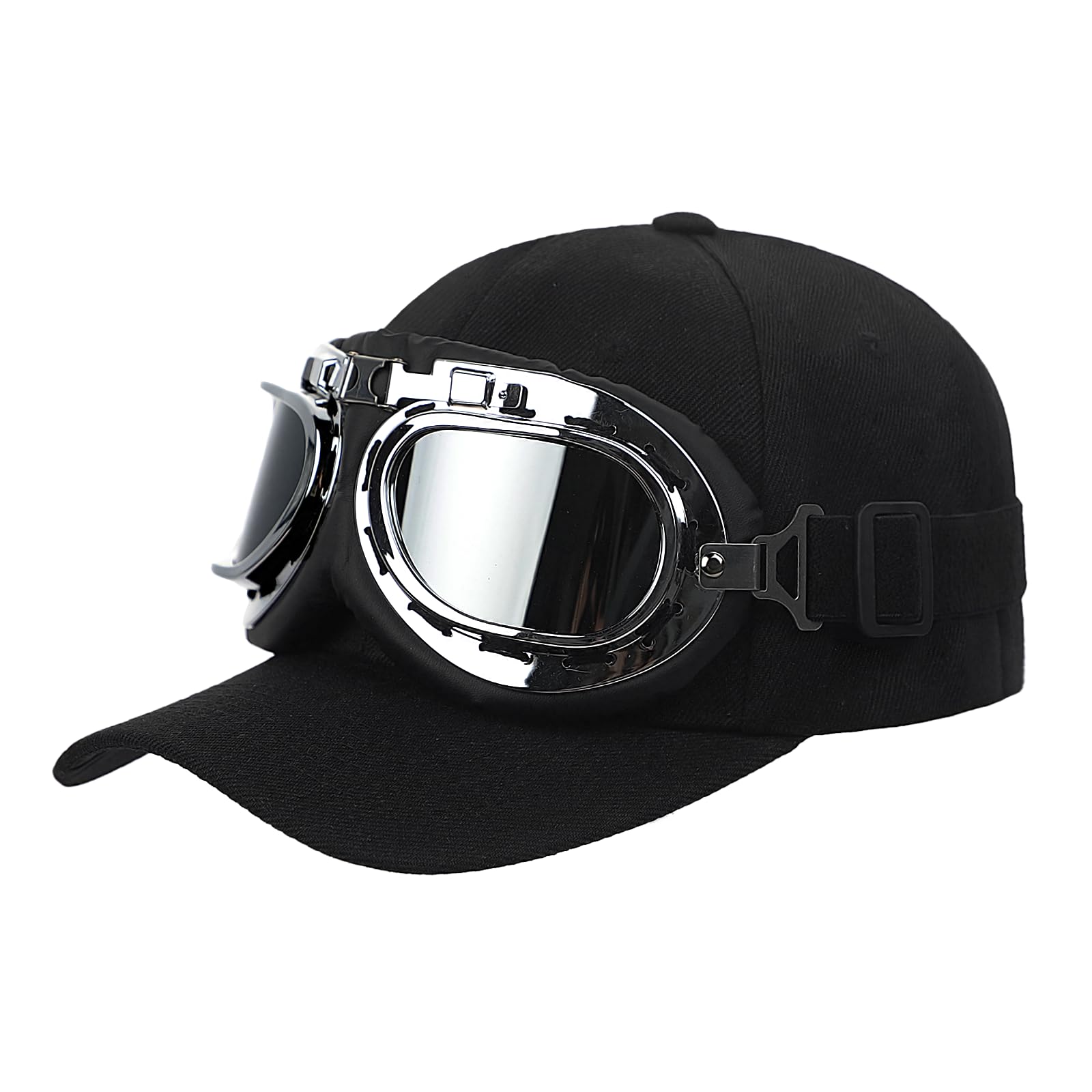 Wide Brim Baseball Cap Goggles Set, Men Women UPF 50+ UV Sun Protection Trucker Driving Peaked Caps Visor Topee Portable Fishing Gardening Cycling Running Beach Summer Hats Cool Sun Glasses