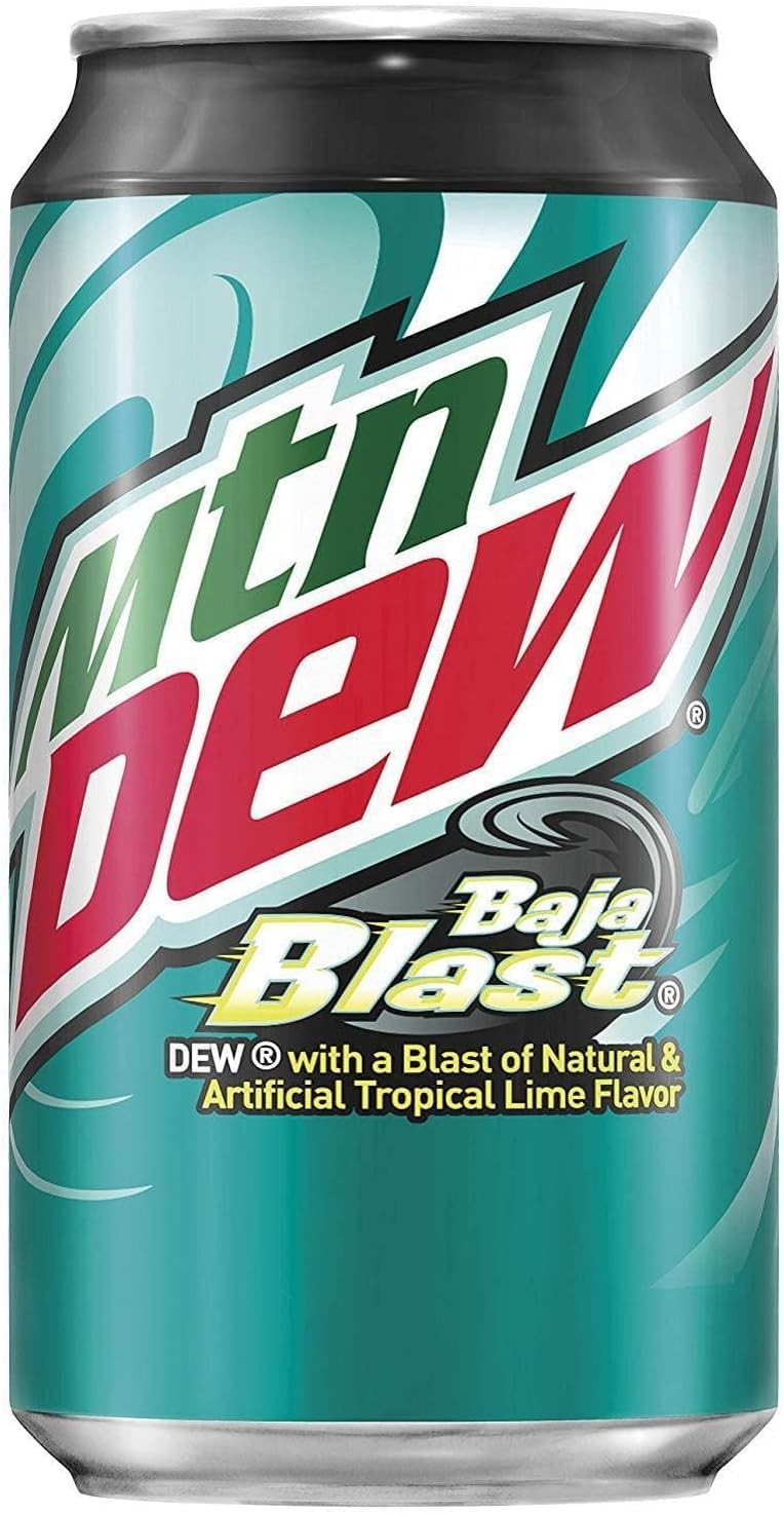 6 x Baja Blast Flavoured Soft Drink 330ml Delicious Tasty And Twisty Treat Gift Hamper For Birthday,Christmas,Easter