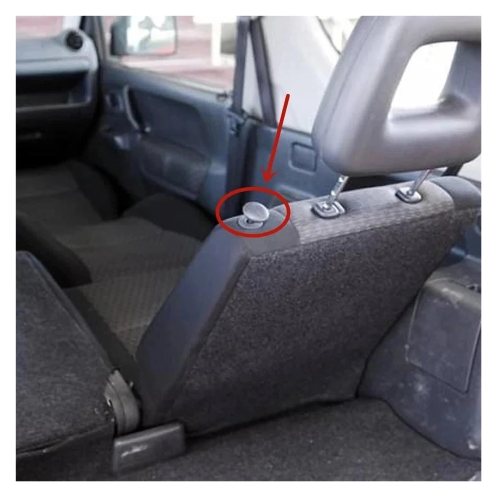 Manopola Sedile Posteriore 87211-74G10-P4Z Per Suzuki Grand Vitara, Jimny, XL7: Ricambio Originale In Plastica, Nero - 2