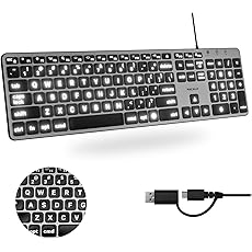 Macally Mac Wired Keyboard and a Vertical Laptop Stand for Desk, Optimize Your Workspace