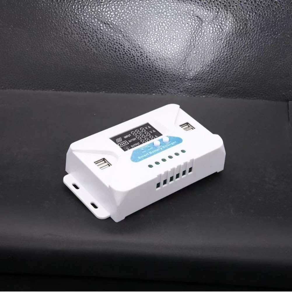 12 V/24 V per regolatore di carica solare, 20 A per batterie acido, litio ferro fosfato e ternarie, pannello solare off-grid di ricarica con 4 porte USB (40 A)