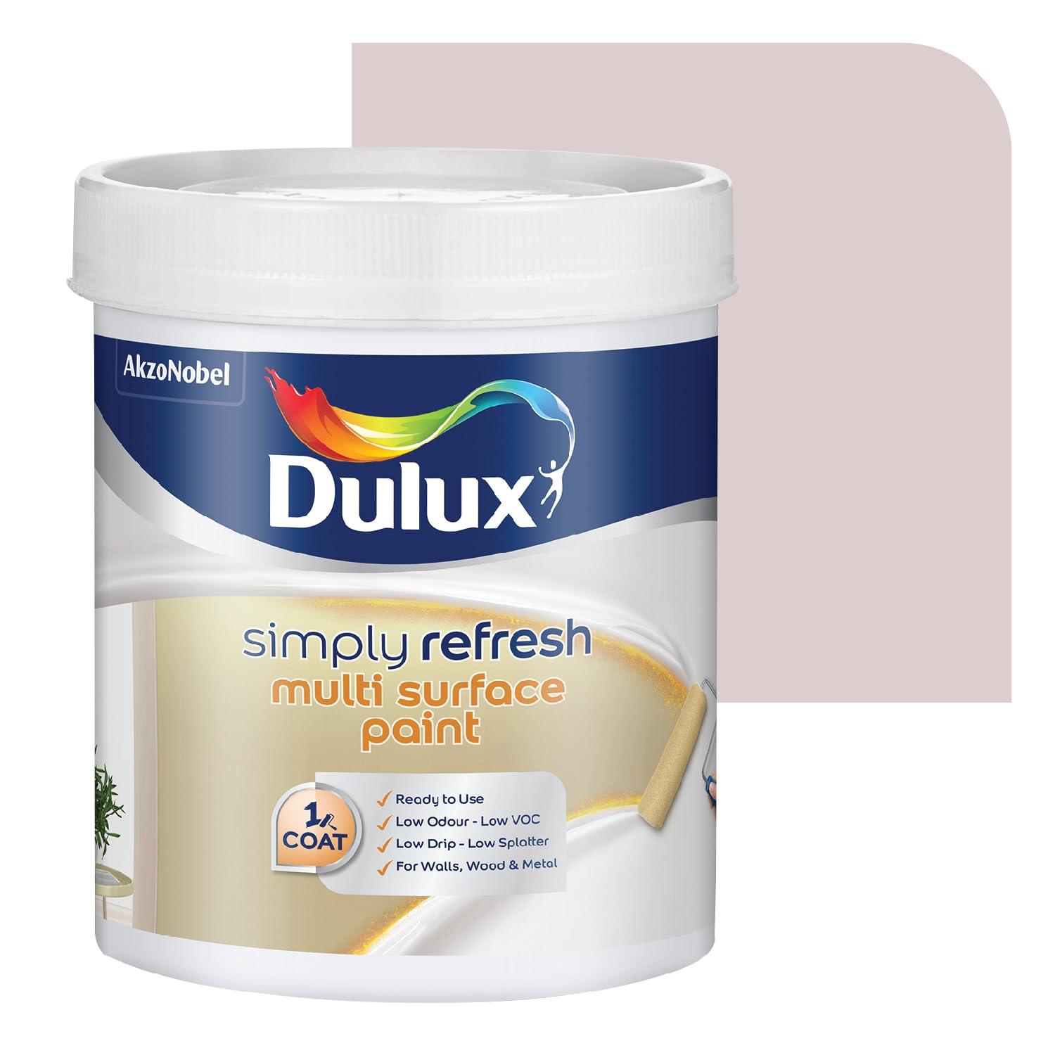 Buy Dulux Simply Refresh SHADE OF PINK&RED DIY Multi Surface Paint