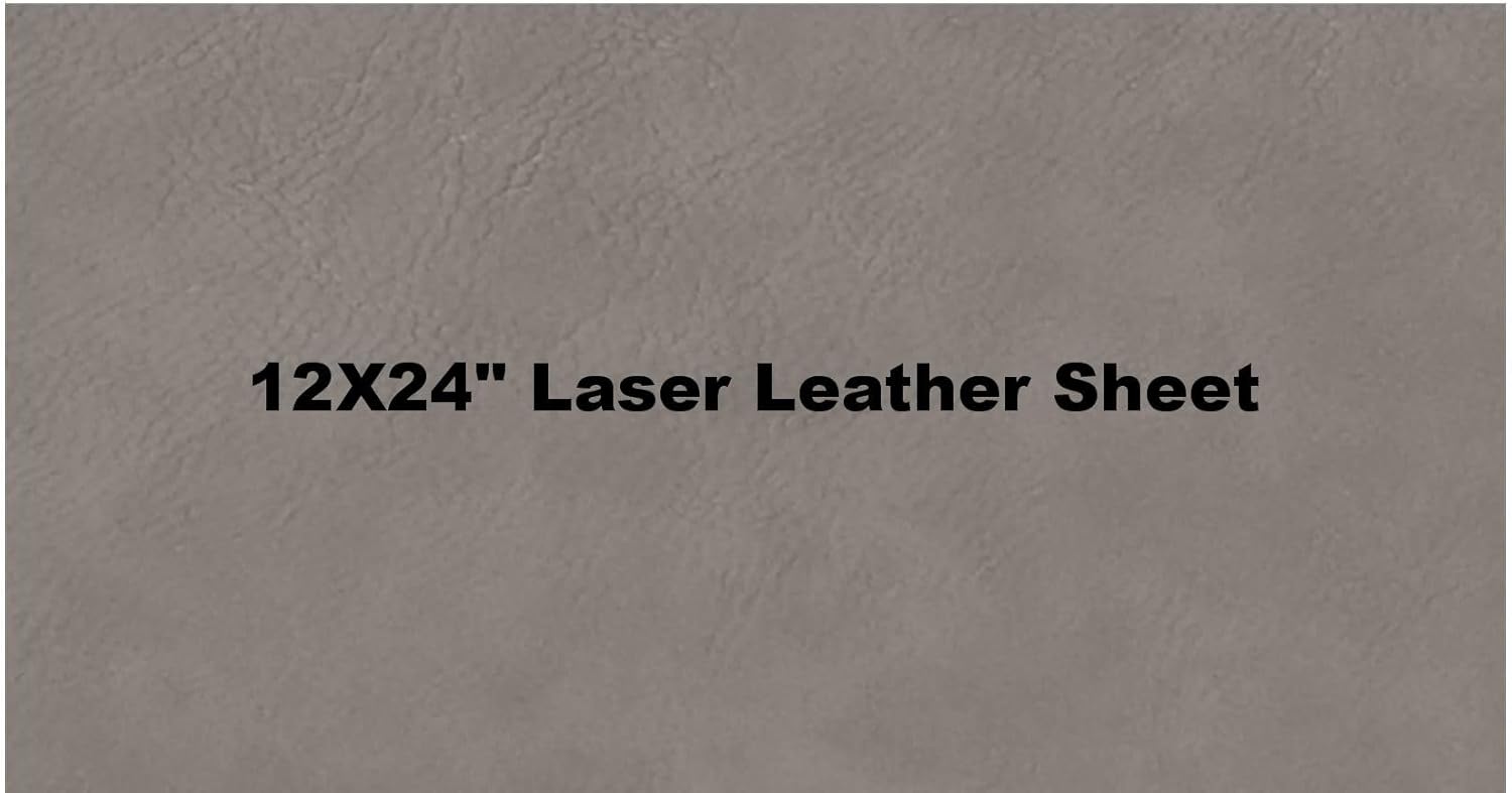 12" x 18" Laserable Leather Sheets with Heat Self-Adhesive, Laserable Leatherette, CO2 Laser Engraving Supplies, for Glowforge Supplies and Materials (Pink/Black, 2)
