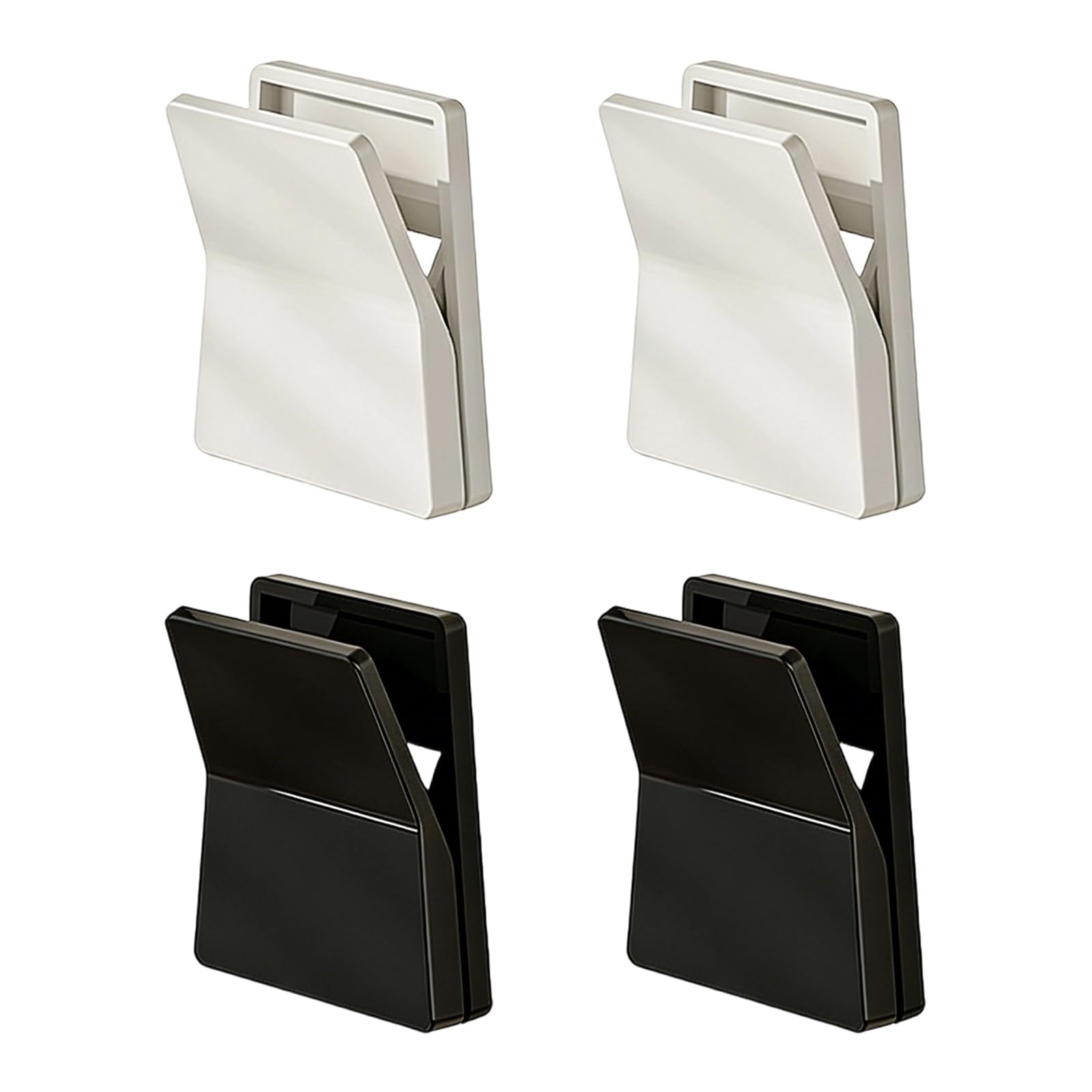 Zbiianxer Mix Color 4Pcs Nonslip Hook Space Saving Wall Clips Smooth Surfaces Hangers Ideal For Hats Towels And More Decorative Hook