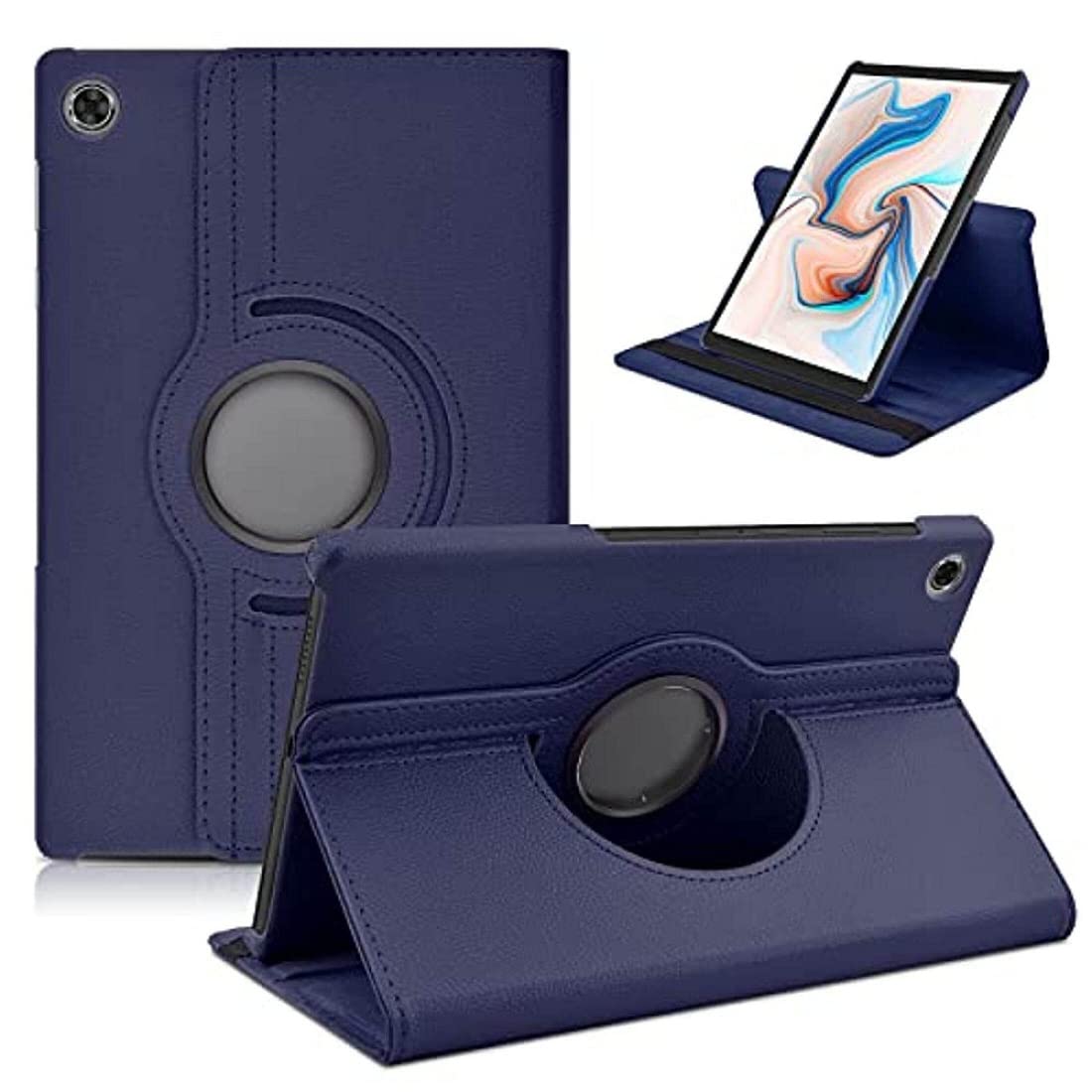 Eleqzun 360 Degree Roted Synthetic Leather Flip Cover Case for Realme PAD 10.4" inch(2021) (Blue) (B09N1J1FS9) Amazon Price History, Amazon Price Tracker