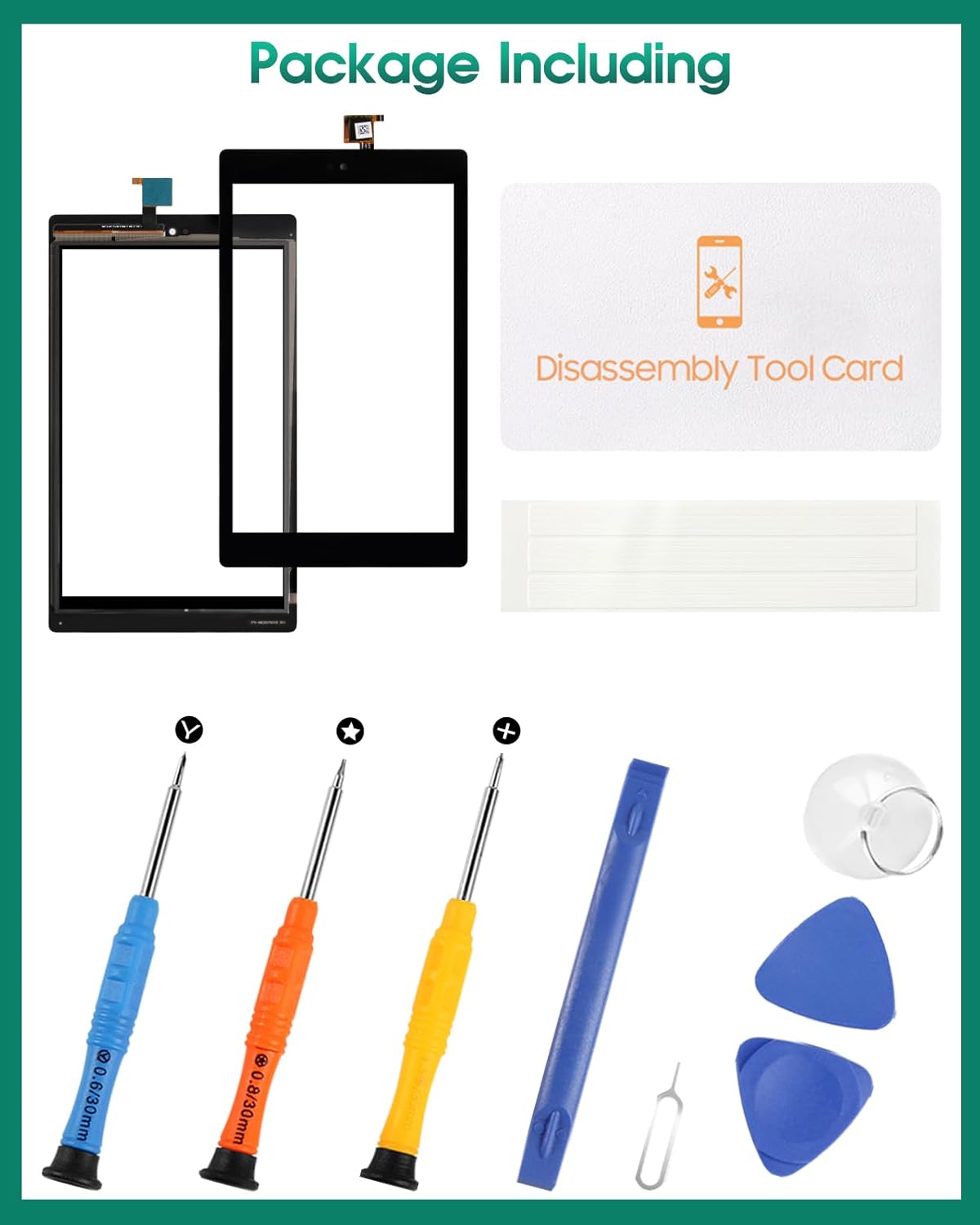 for Amazon Fire HD 8 8th Generation Screen Replacement for Kindle L5S83A Digitizer Repair Kits for Amazon Kindle Fire HD8 2018 Touch Screen Replacement Parts Black (Without LCD)