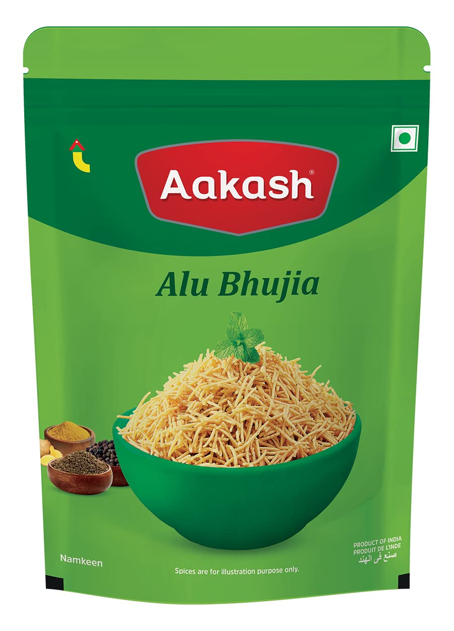 Aakash Namkeen Alu Bhujia | Light & Pudina Flavor Bhujia Namkeen | Spicy Potato and Gram Flour Snacks | | 350 Gm (B0BQ3JVW3K) Amazon Price History, Amazon Price Tracker