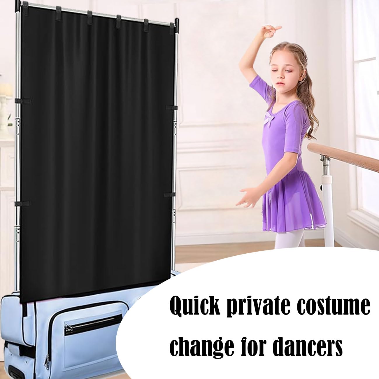 Dance Bag Privacy Curtain - Private Rehearsal Screen -4 Dance Bag Privacy Curtain - Private Rehearsal Screen -4