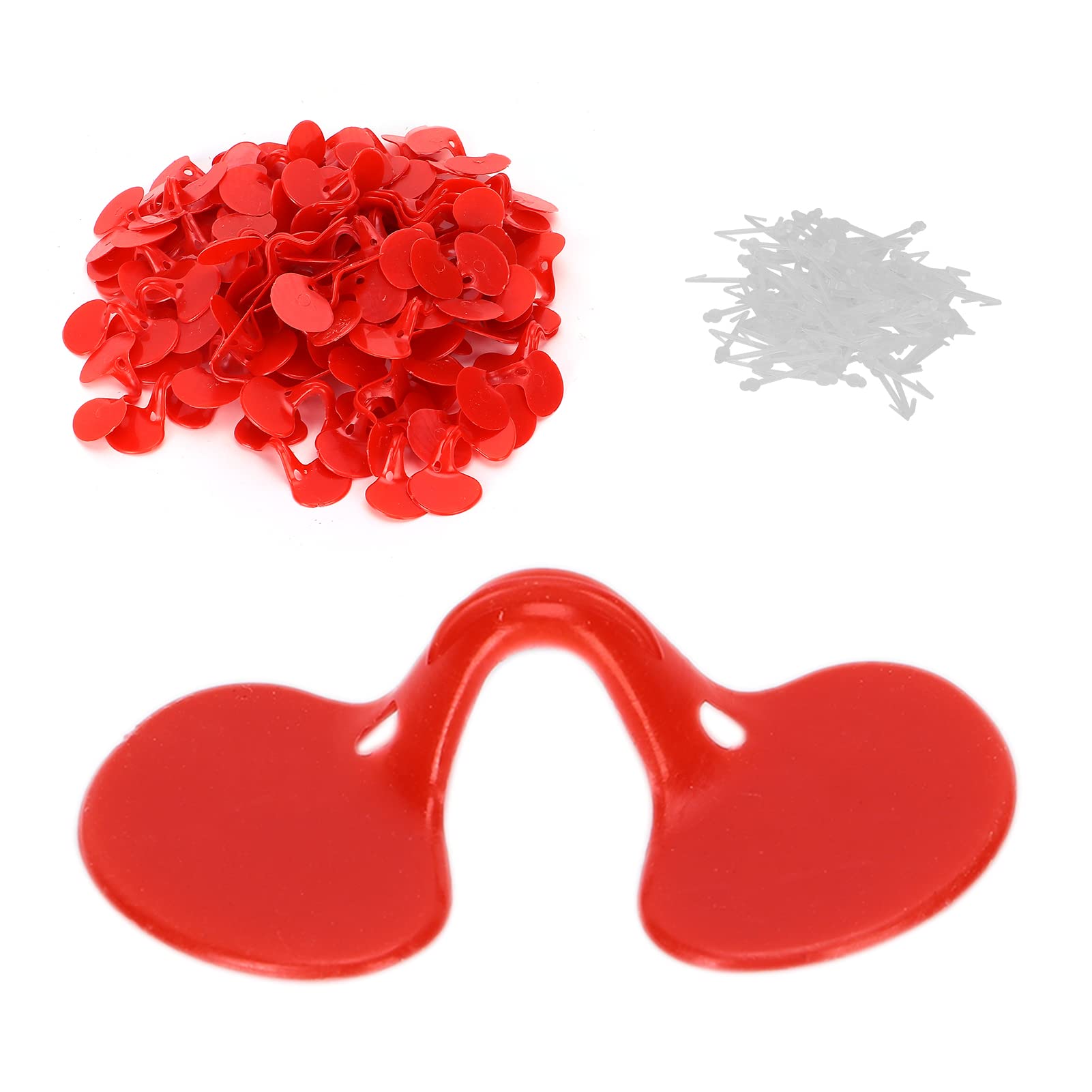 Tnfeeon 100 Gafas Antipicoteo para Pollos, Gafas de Plástico Antipicoteo para Pollos Pequeños, Perfectas para el Cuidado de Aves de Corral y Granjas de