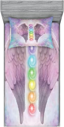 Miniatura 62 de Ambesonne Juego de sábanas bajeras y fundas de almohada, deliciosos tacos con verduras, cocina folclórica, ingredientes de recetas de comida Beige