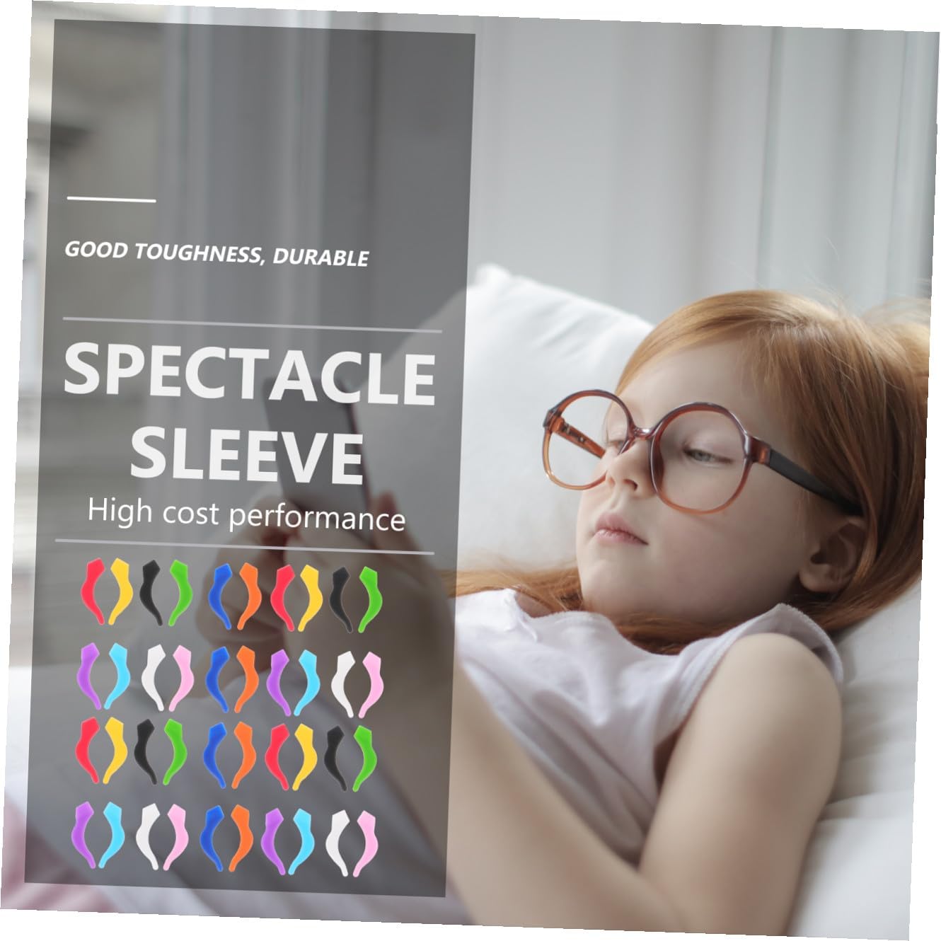 Kisangel 40pcs Anti-slip Silicone Glasses Leg Covers for Adults, Sports Ear Hook Eyeglasses Protectors, Mixed Colors Eyewear Accessories for Secure Fit and Eye Safety Random Color