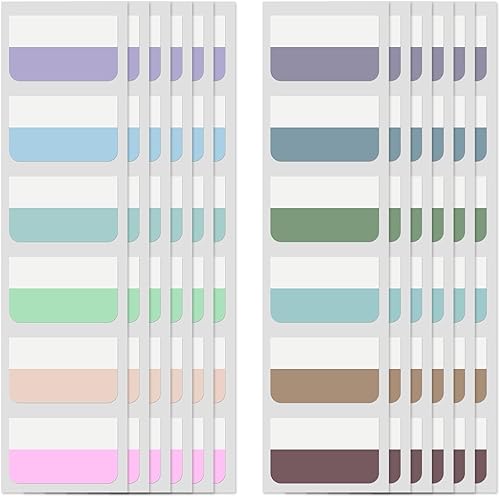 240 pestañas adhesivas de índice para cuadernos, pestañas adhesivas de colores para cuadernos, pestañas de página reposicionables para clasificación