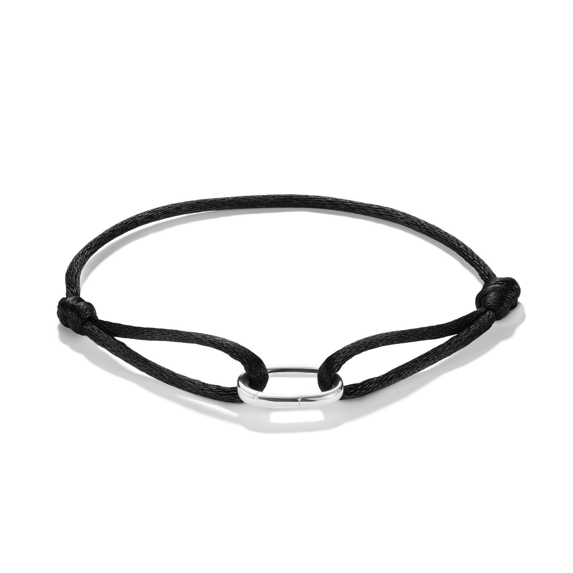 THOMAS SABO Charm Club Connect Black Textile Bracelet C1210-001-11-L24V