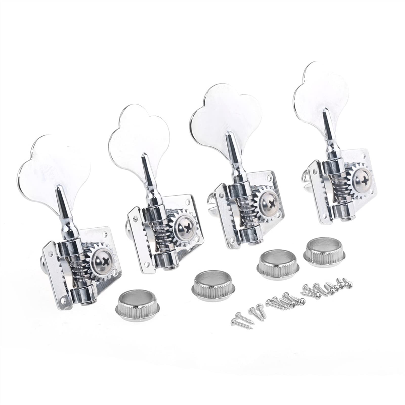 FLFL Gitarren-Mechaniken 4 In Zeile Offenes Getriebe Elektrische Bass-Tuner Maschinenköpfe Tuning-Tasten-Pegs Für Präzisionsbass