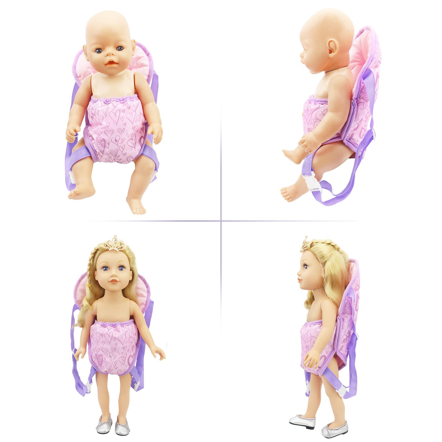 Mochila Porta Muñecas Con Correas Ajustables – Ideal Para Juguetes De 30 A 46cm – Regalo Para Niños Creativos
