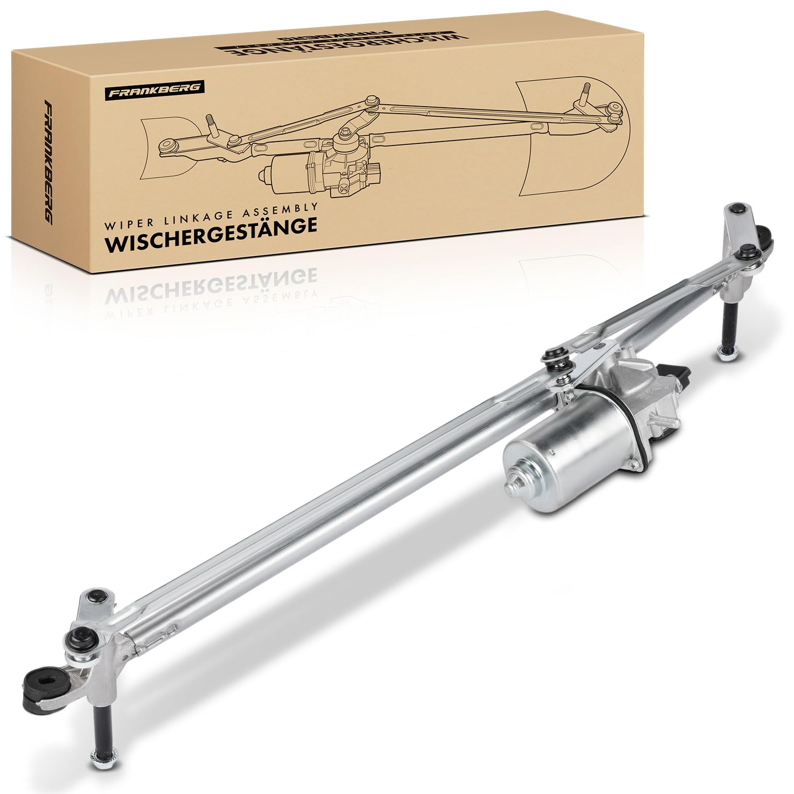 Frankberg Wischergestänge Wischermotor Vorne Kompatibel mit Master III Bus JV Movano B Bus X62 NV400 Bus X62 X62B Master III Pritsche/Fahrgestell EV HV UV Replace# 8200734788