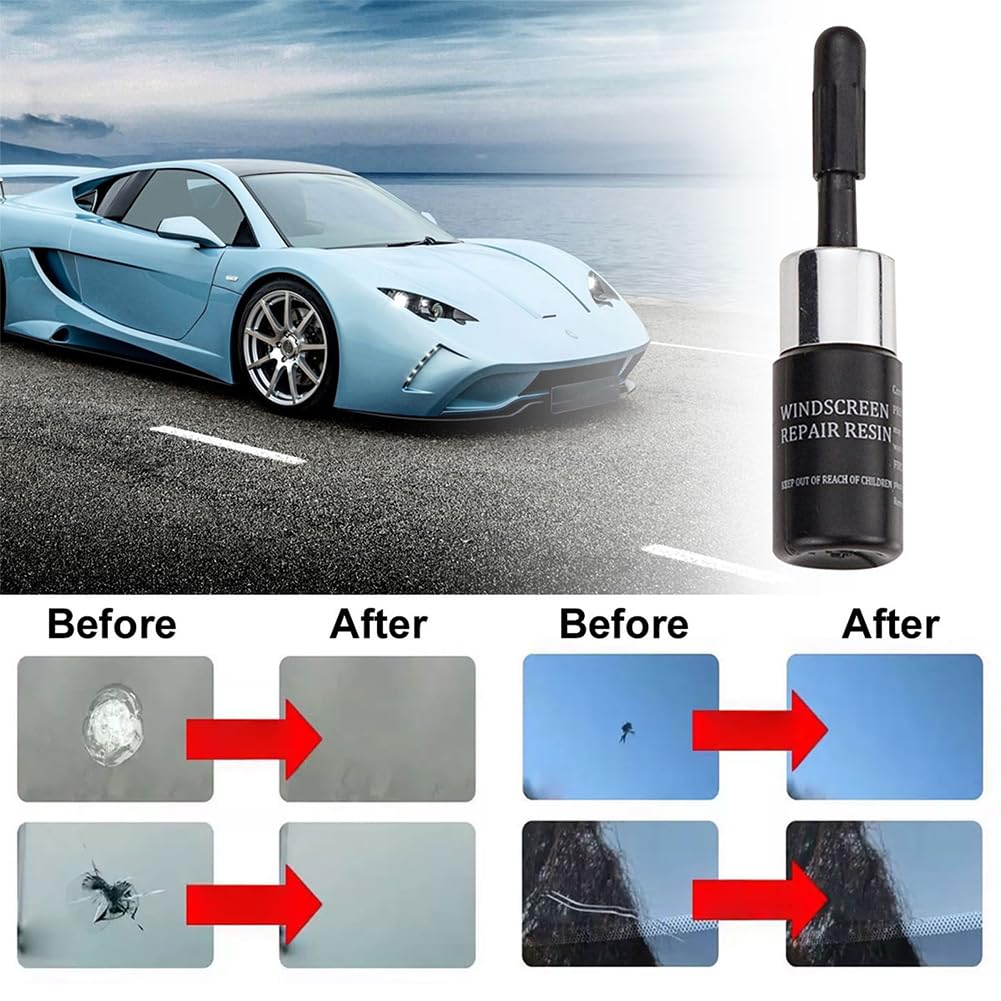 Kit Riparazione Parabrezza Auto,Kit Riparazione Vetro Auto,Set Riparazion per Parabrezza,Kits Strumenti di Riparazion Parabrezzas,Kits Riparazions Crepe Vetro,Set Repair Parabrezzas