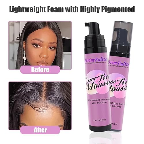 Miniatura 4 de Mousse de tinte de encaje para pelucas fundidas altamente pigmentadas tinte de peluca para mujeres, pelucas de encaje para pelucas de encaje con