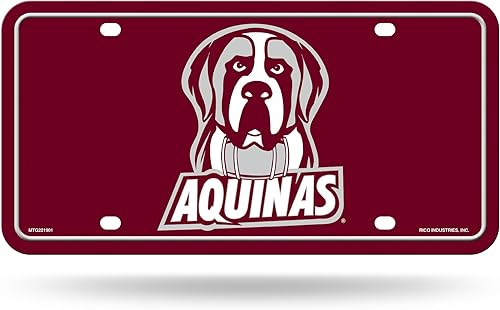 Miniatura 54 de NCAA etiqueta de metal para auto, negro