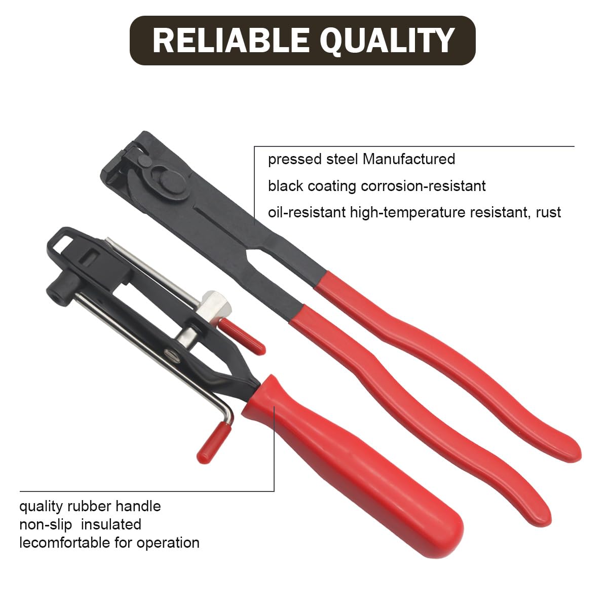 Zzyyldu CV Joint Clamp Pliers Atv Axle Boot Clamp Pliers Cv Boot Banding Tool With 10 Crimp Bands - Ear Type Extension For Most Cars