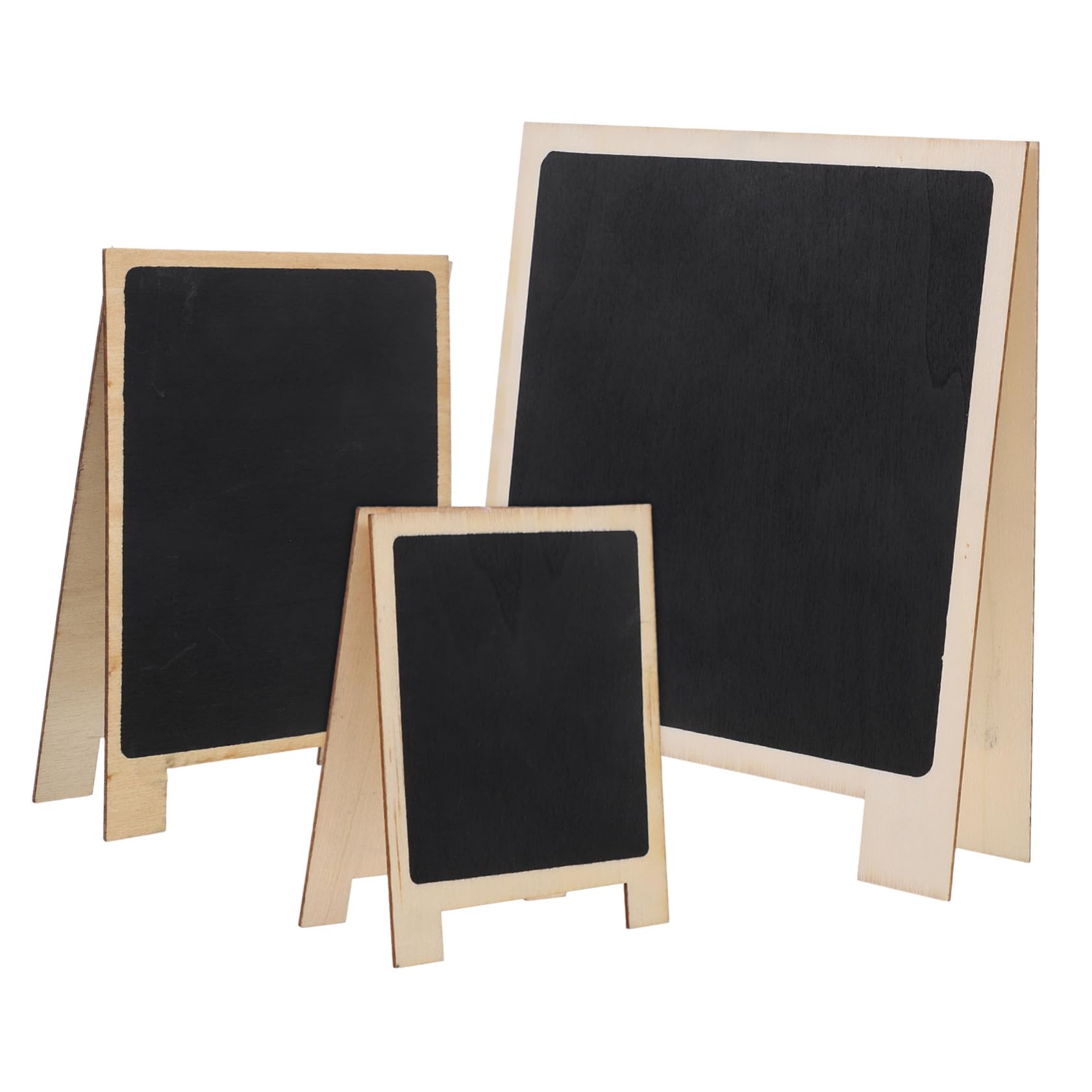 Operitacx 15stücke Mini Kreidetafel Mit Holzrahmen Doppelseitige Tischtafel Für Nachrichten Menüs Dekoration Leicht Und Tragbar Für Zuhause Bars Und Events