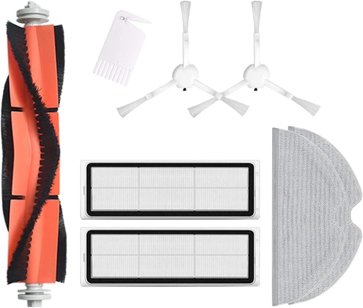 Compatible for Xiaomi, Compatible for Mijia 1C STYTJ01ZHM Side Main Brush Water Tank Mop Cloth HEPA Filter Parts Kit Robot Vacuum Cleaner Accessories(H)