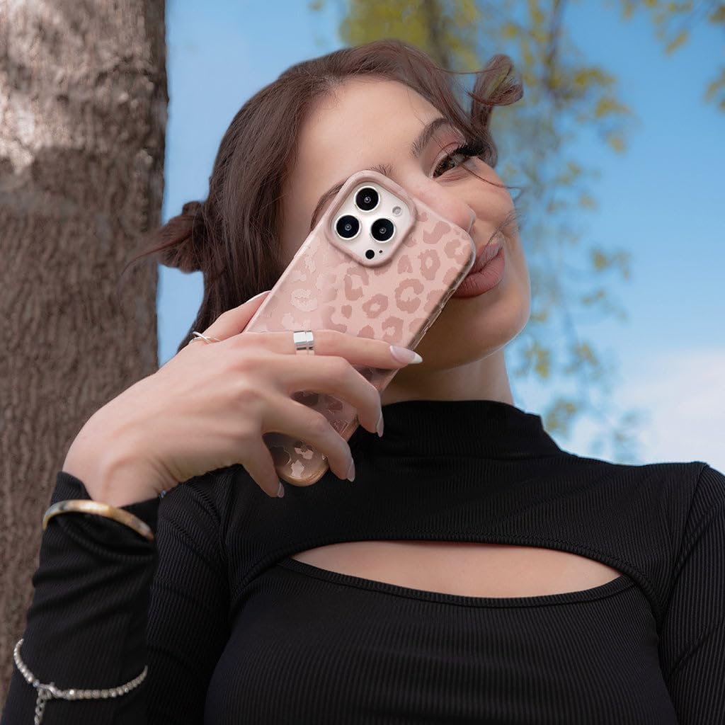 VELVET CAVIAR Leopard Cheetah Print Phone Case for iPhone 13 Pro Max for Women - Compatible with MagSafe - 10ft Drop Tested - Girly Cute Protective Designer Cover - Nude Neutral Beige Aesthetic