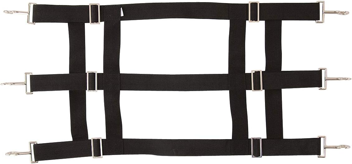 Southwestern Equine Premium Nylon Stall Guard for Horses (Black)
