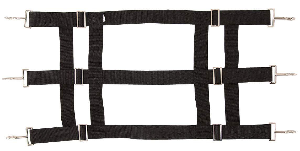 Southwestern Equine Premium Nylon Stall Guard for Horses (Black)