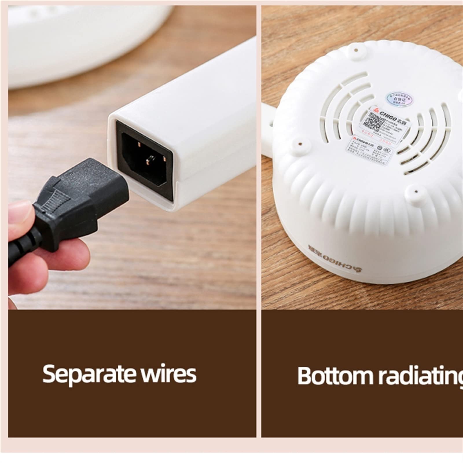 Il Riso Elettrico， Pentola elettrica Multifunzionale for Uso Domestico, Piccola Persona, for cuocere a Vapore e friggere i Noodles