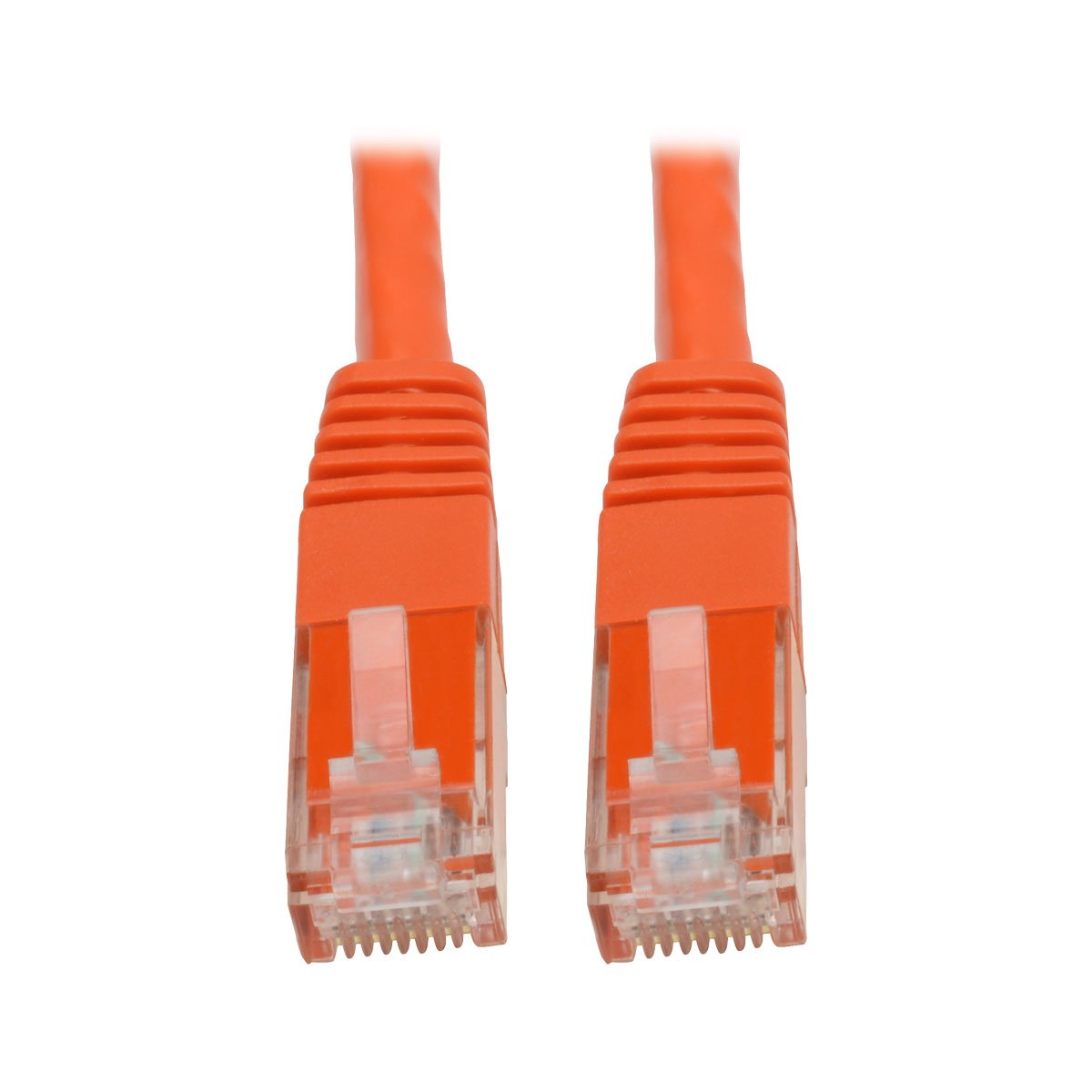 Tripp Lite Cat6 Cat5e Gigabit Molded Patch Cable RJ45 M/M 550MHz Orange 6ft 6' (N200-006-OR)
