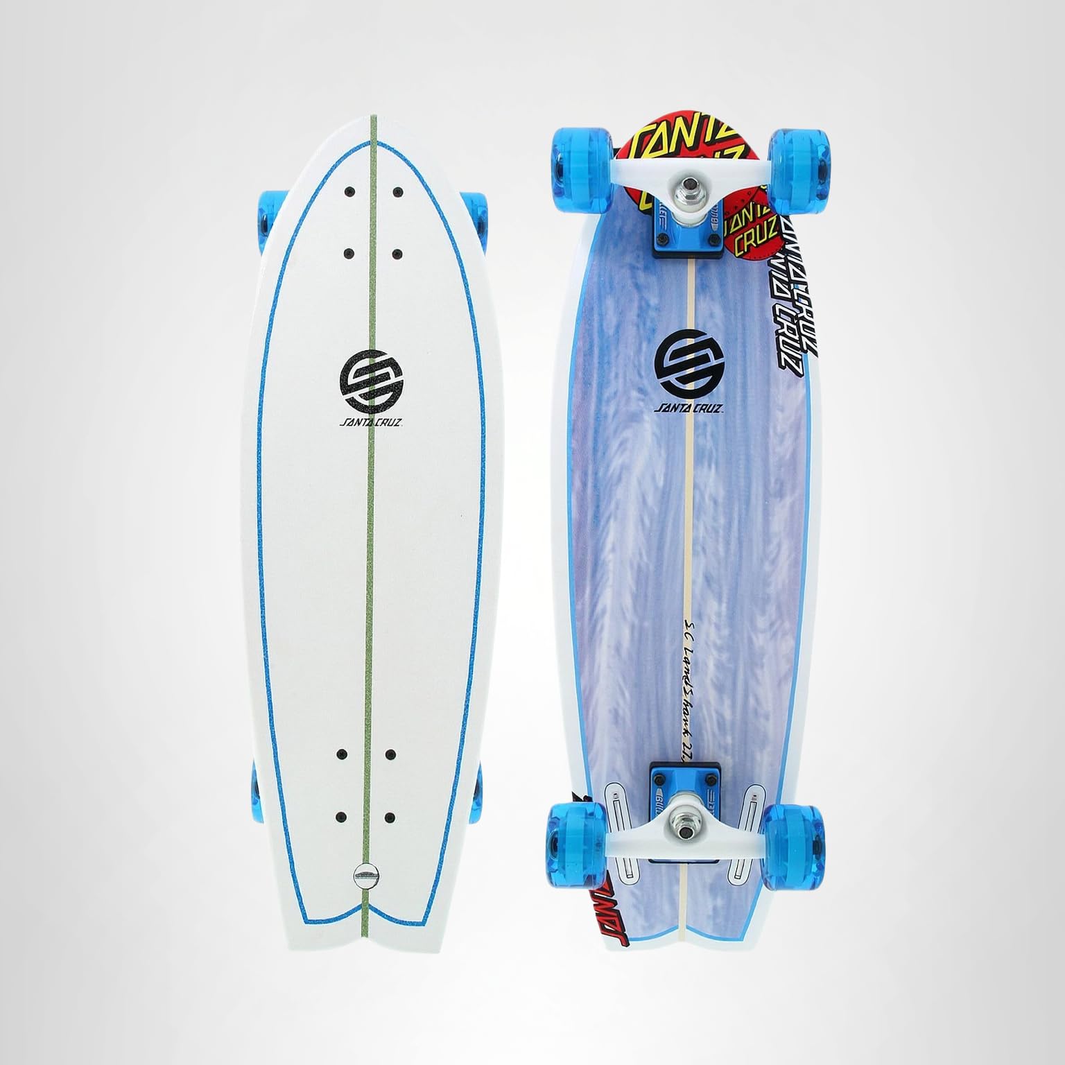 Amazon.com : Santa Cruz Skate Land Shark Sk8 Powerply Complete