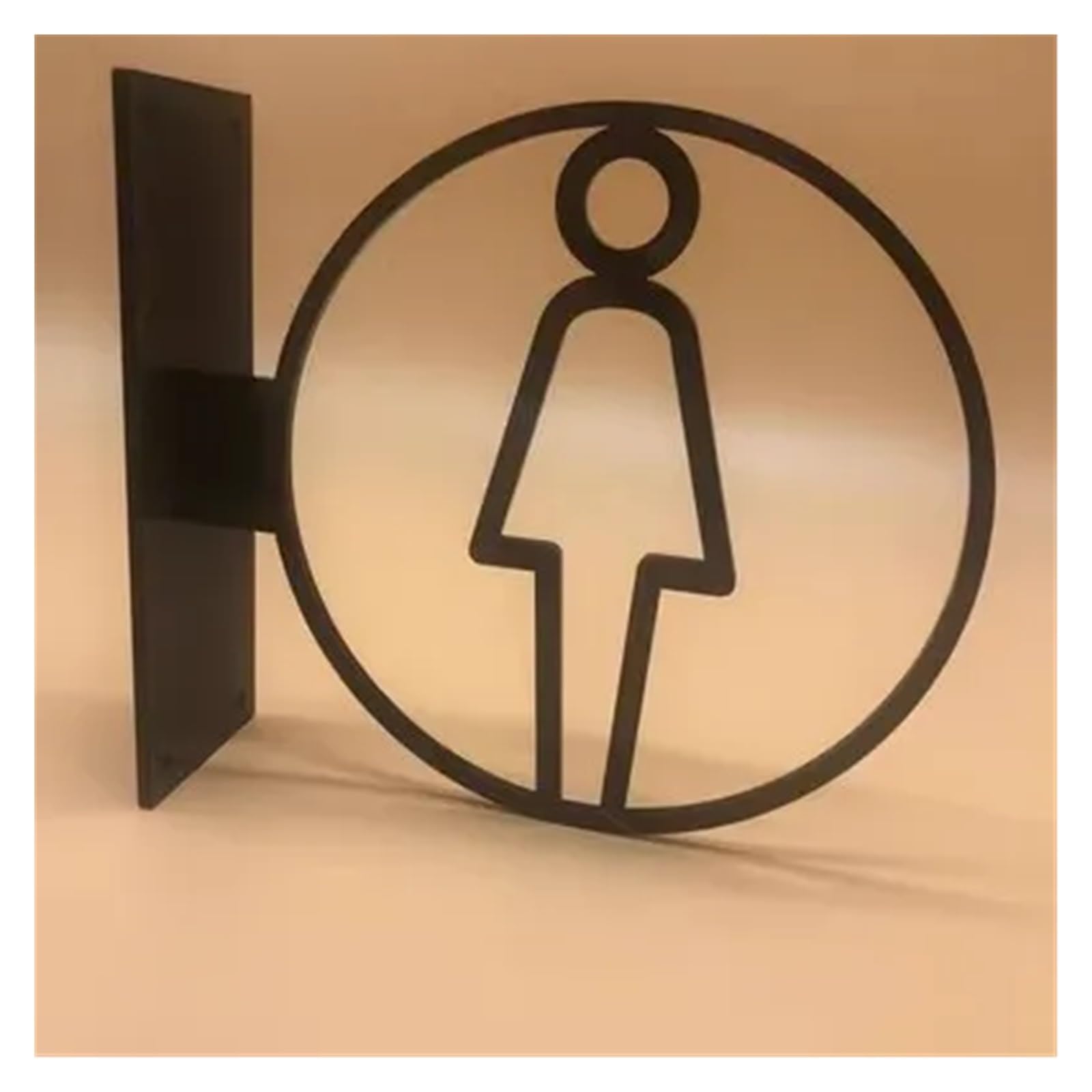 Cartel Aseos Placa for inodoros Señalización for baños de hombres y mujeres Señalización for baños de WC de hotel Recordatorio de baños de montaje lateral Señalización for baños públicos Cartel BañO(3