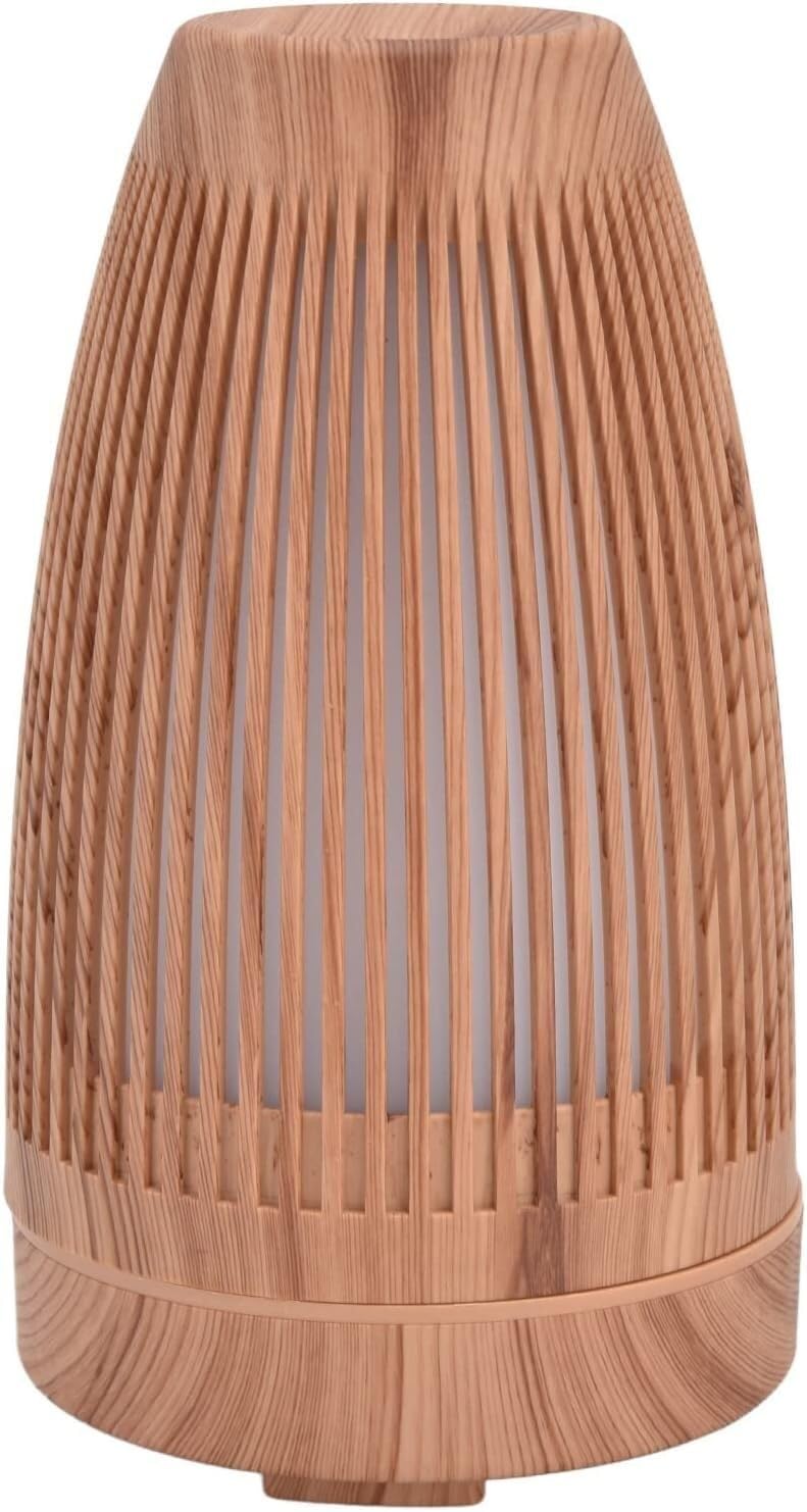 per Uso Domestico Diffusore di Oli Essenziali di aromi Diffusore di Oli Essenziali di aromi da 200 ml Umidificatore Ricaricabile USB con venature del Legno for l'home Office