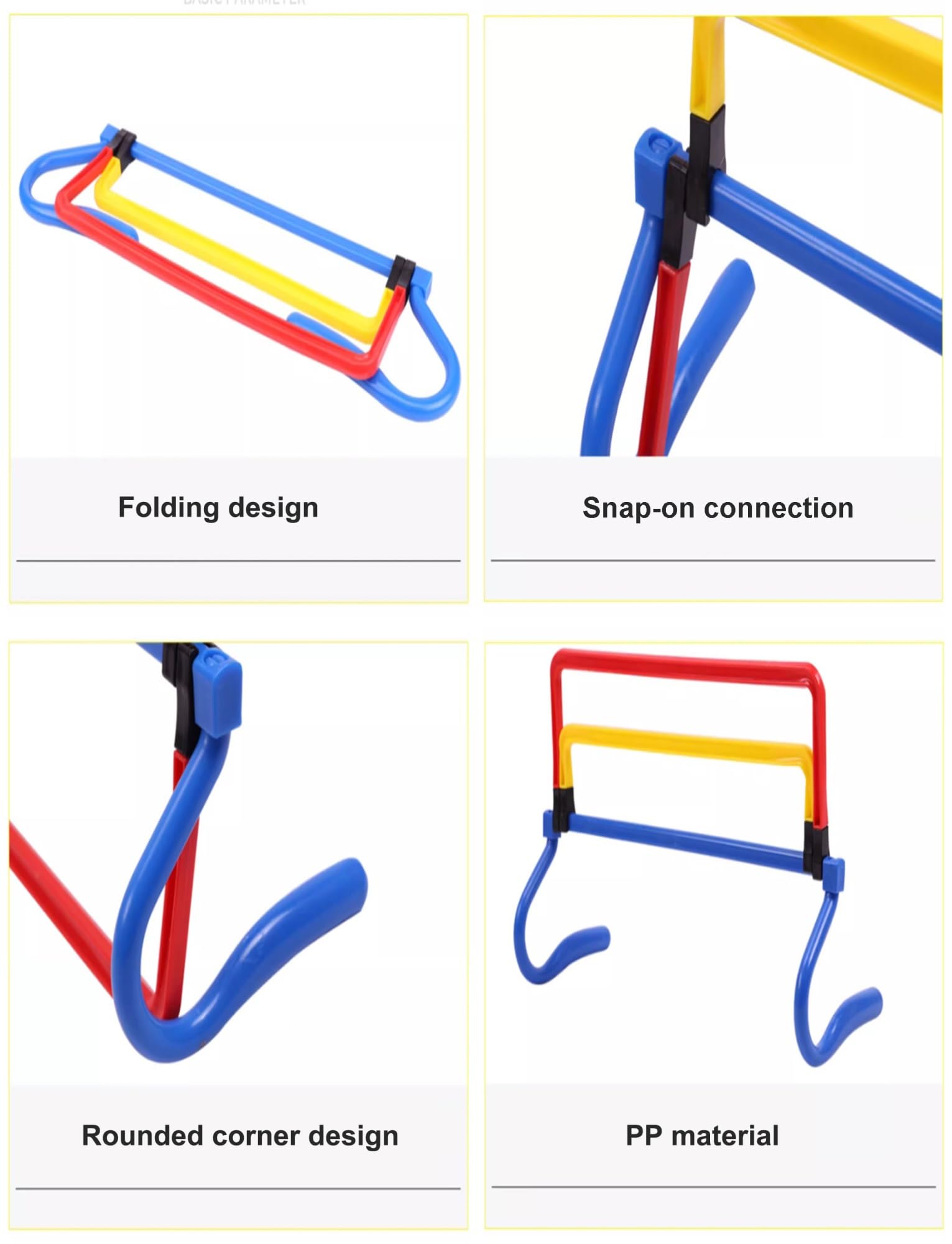 Ostacoli for l'allenamento di velocità e agilità, Kit di Allenamento Leggero for Atletica Leggera, Attrezzatura for l'allenamento Sportivo for Atleti di Calcio e Basket