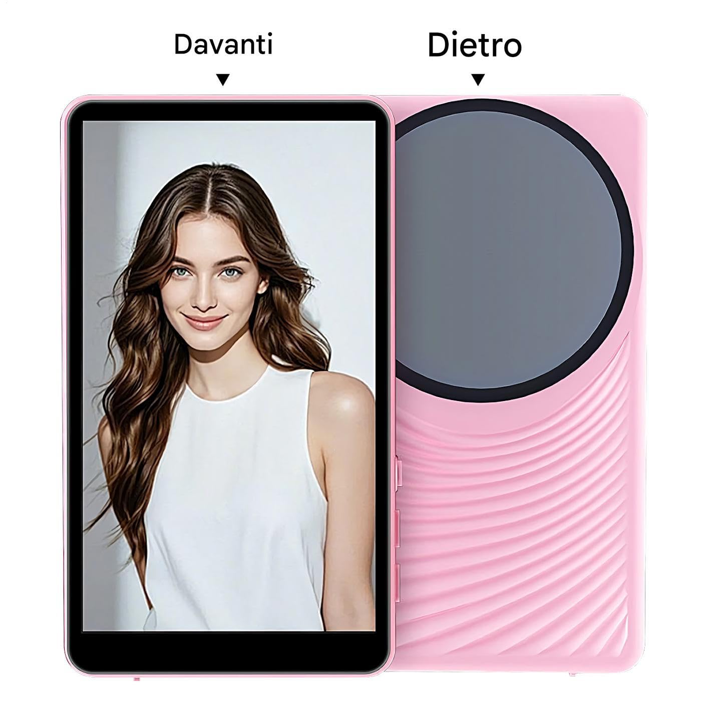 Monitor do Selfie do Tworzenia Vlogów Lustro do Telefonu do Nagrywania z | Akcesoria Do Smartfona Z Mocowaniem Magnetycznym Do Użytku Wewnątrz I Na Zewnątrz