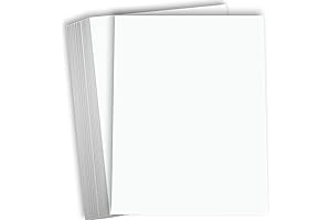 Hamilco 8.5 x 11 100 lb Paper Bright White Thick Cardstock for...