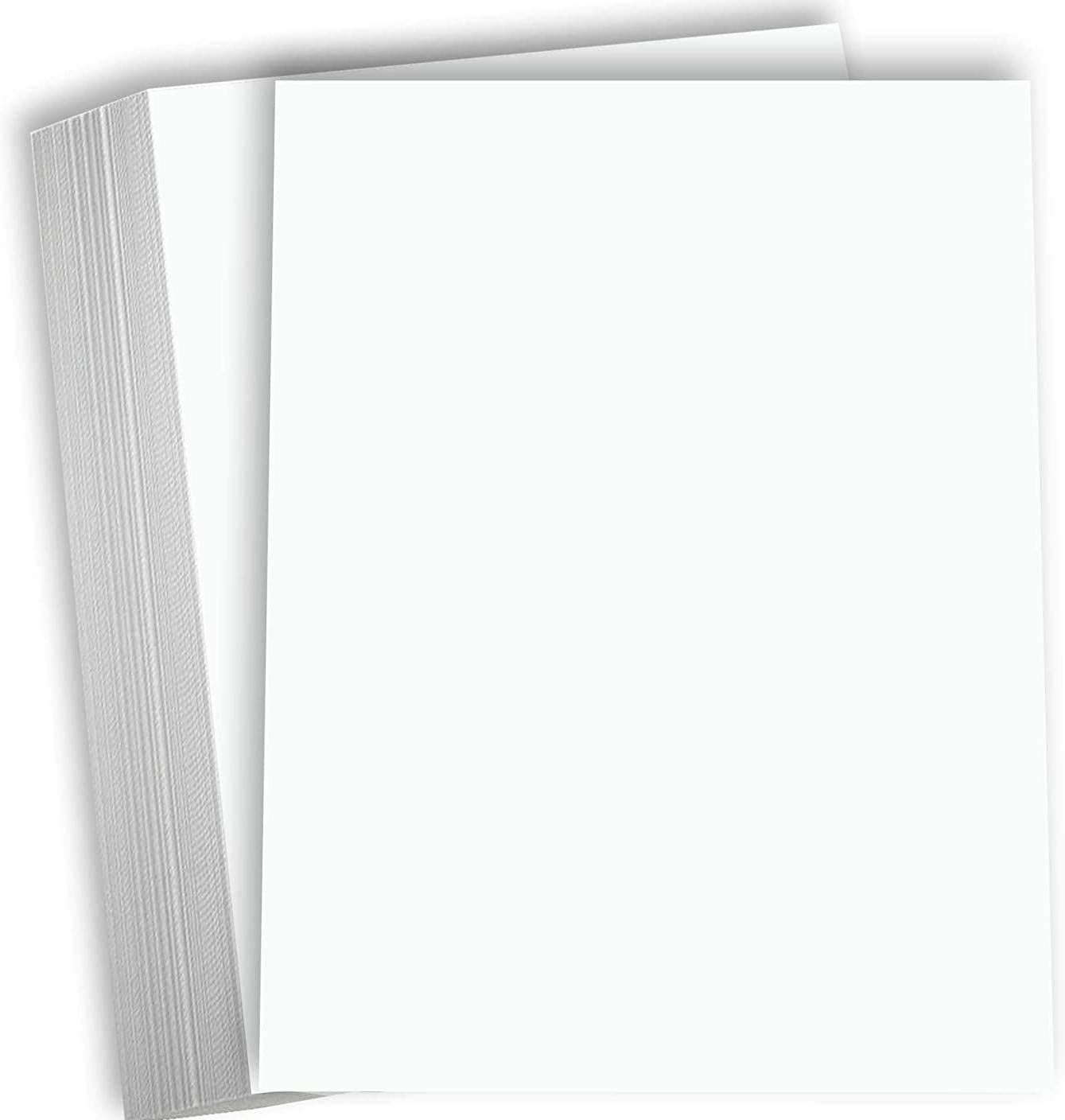 Hamilco White Cardstock Thick Paper 8 1/2 x 11" Blank