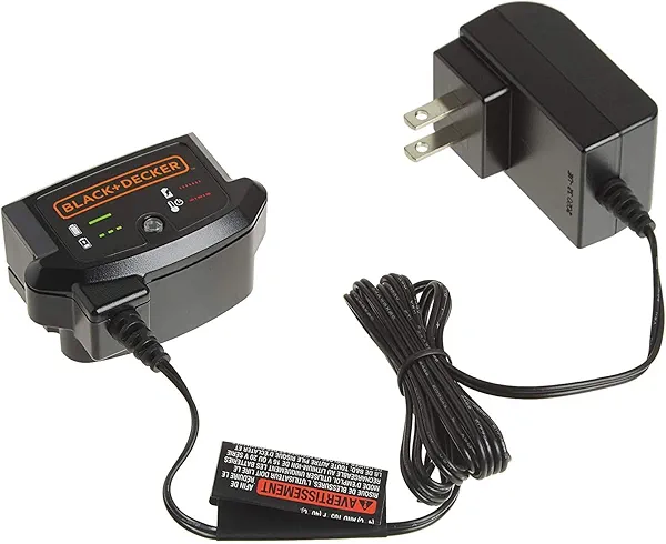BLACK+DECKER 20V MAX Lithium Battery Charger, Compatible with 12V and 20V Battery, Battery Sold Separately (LCS1620B)