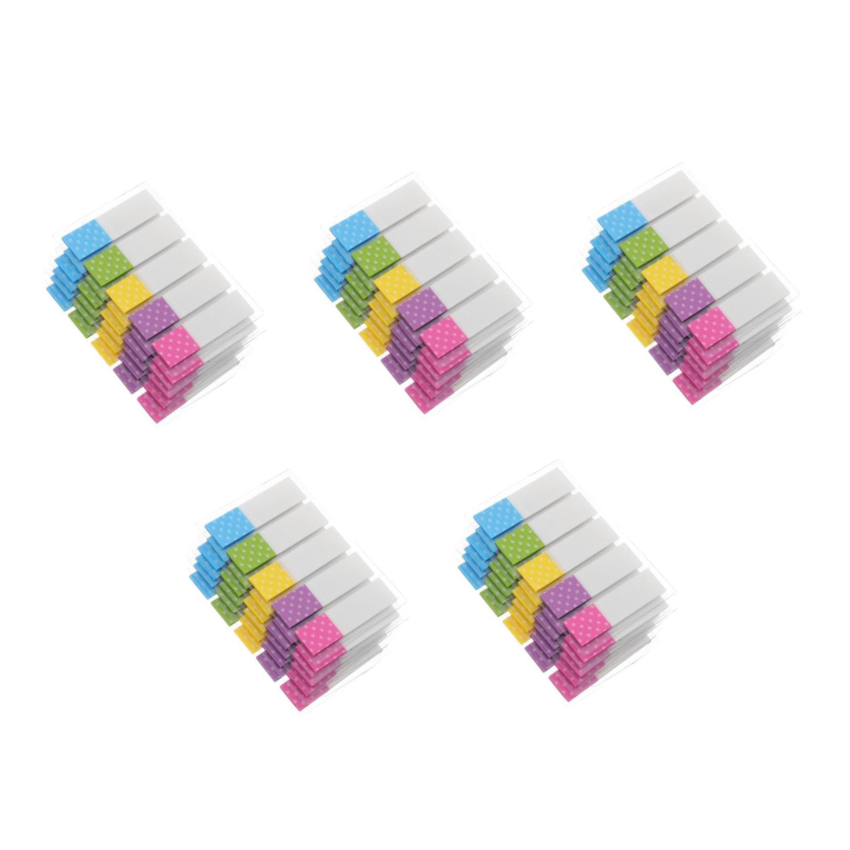 Gadpiparty 5 Sätze Index-label Klebestreifen Farbige Etiketten Für Seitenmarkierungen Registerkarten Für Klebrige Seitenmarkierungen Papier Tabs Das Haustier 6 Packungen * 5